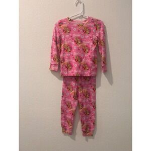 Barbie Pink Bamboo Pajamas Set Girls Size 2T Long Sleeve Jogger Sleepwear